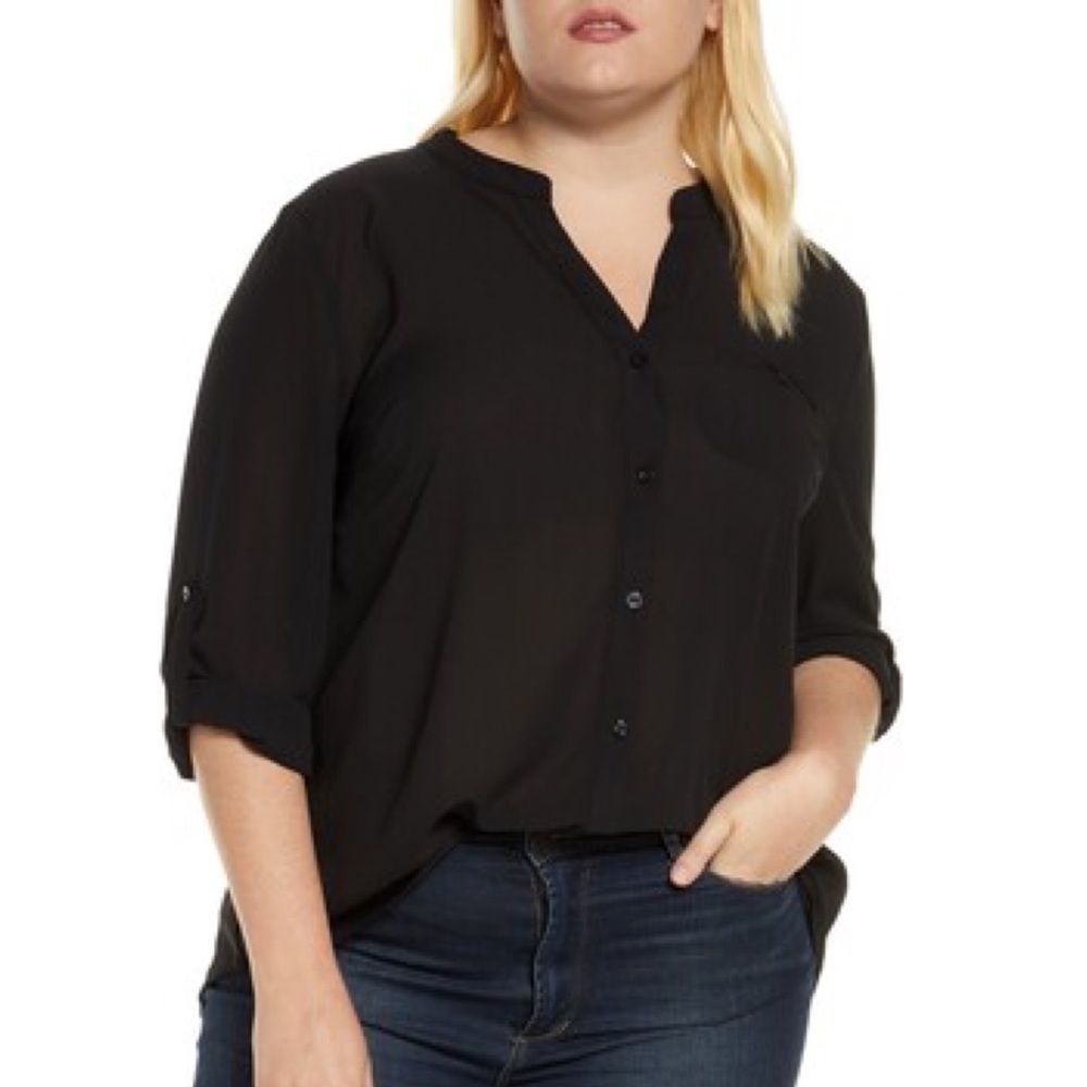 KUT from the Kloth Jasmine Black Polkadot Blouse M